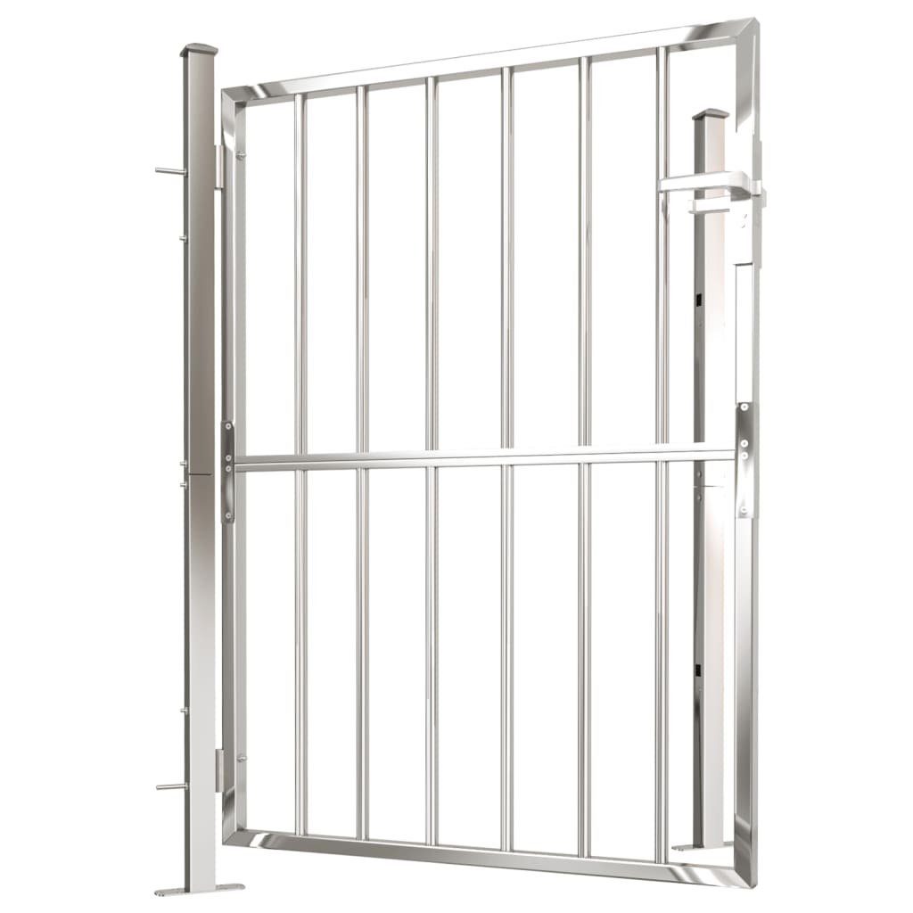 vidaXL Gartentor Gartentor 100x125 cm Edelstahl