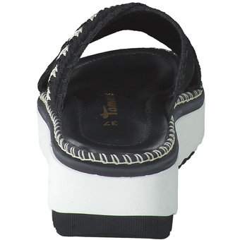 Tamaris Pantolette in schwarz