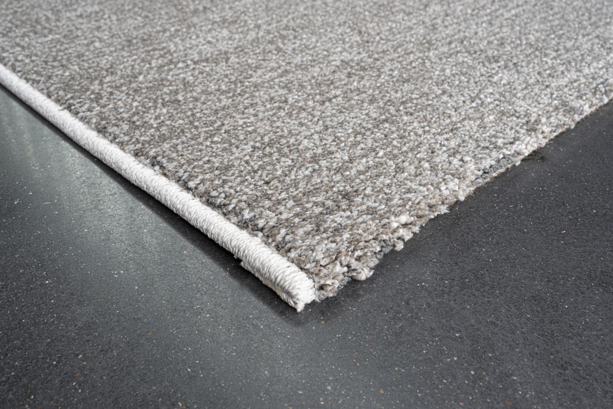 Webteppich Varis Hellgrau-Grau-Gold 133 x 195 cm