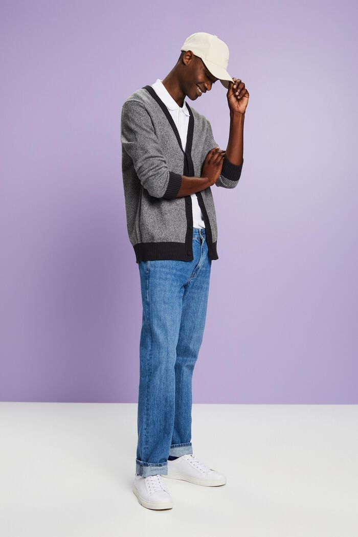 Jeans mit geradem Bein und mittlerer Bundhöhe