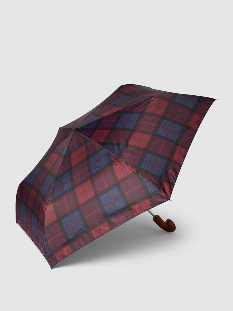 Regenschirm mit Tartan-Muster in rot