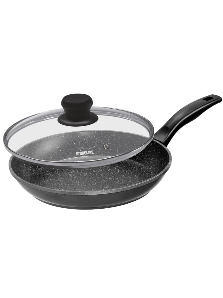 Stoneline Bratpfanne 26 cm | mit Deckel in Anthrazit | 26cm günstig kaufen Ø 26 cm