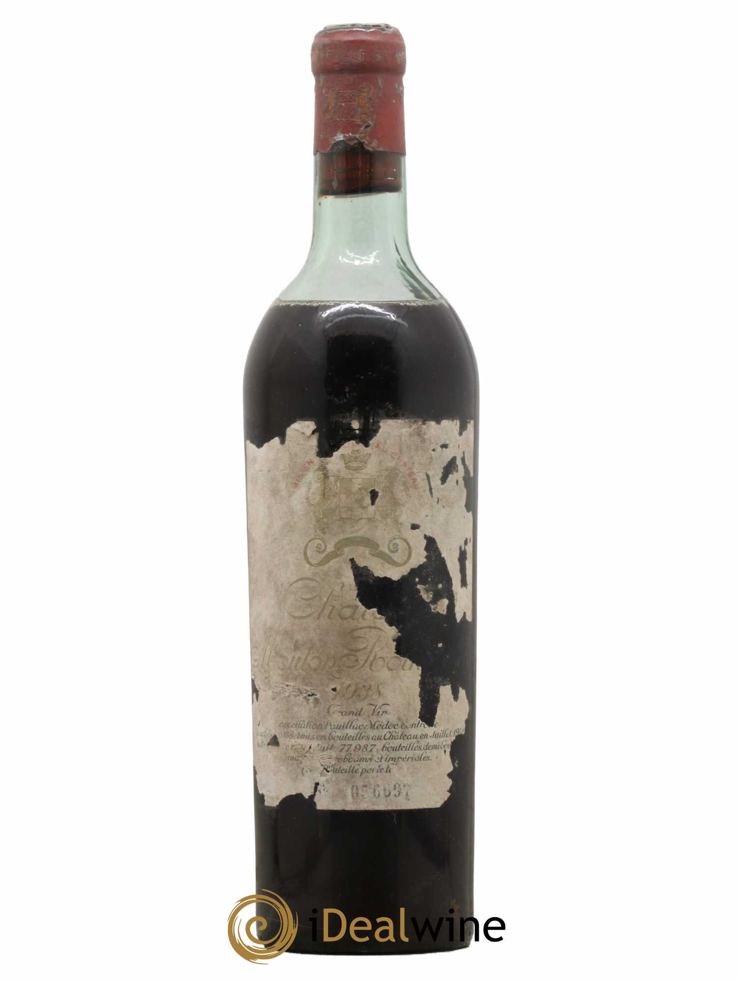 Château Mouton Rothschild 1er Grand Cru Classé  1938 - Lot de 1 Bouteille