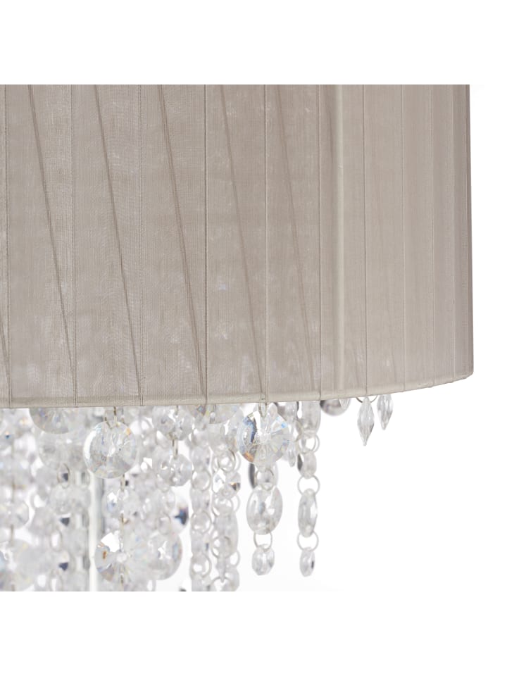 relaxdays Stehlampe  in Grau/Silber - (H)151,5 x Ø 38 cm günstig kaufen onesize
