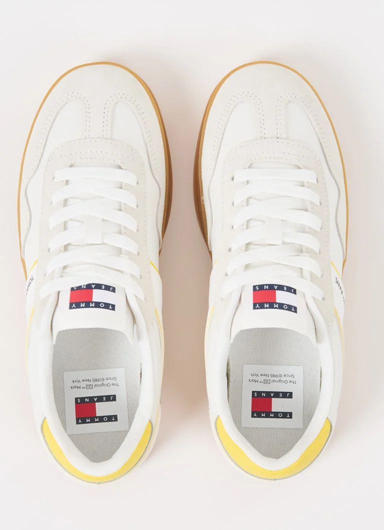 Teniși din piele Tommy Hilfiger Court cu detalii ante