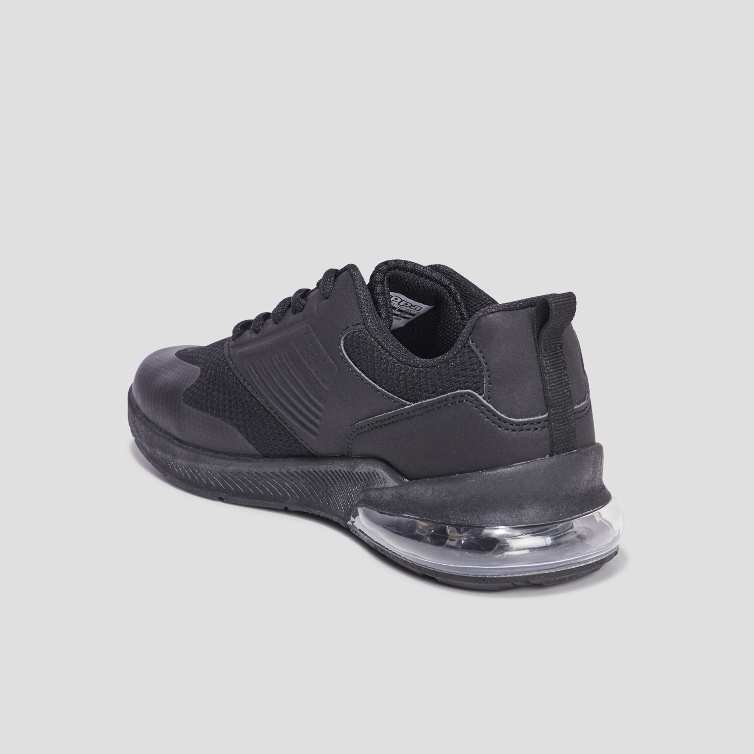 Baskets running à lacets Kappa Myagi noir garçon | La Halle
