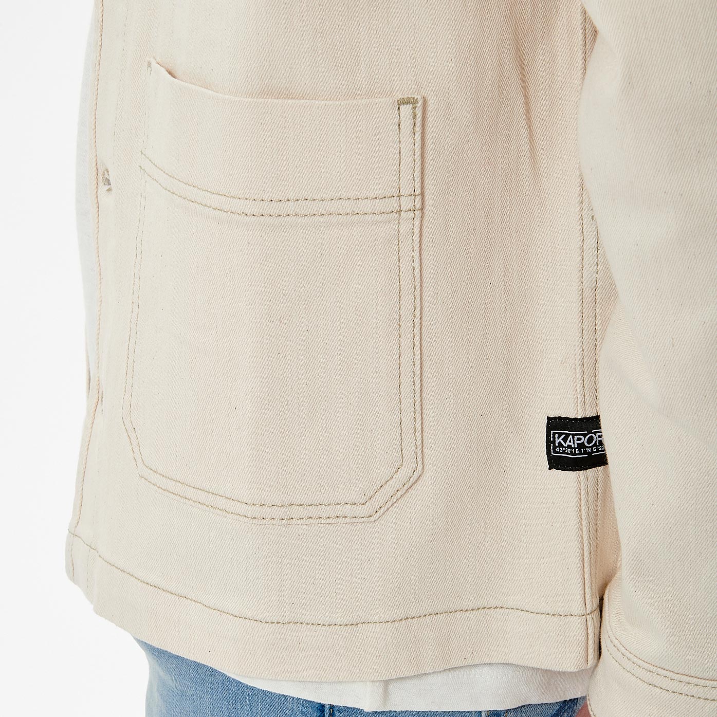 ELRON  Veste en jean beige Homme