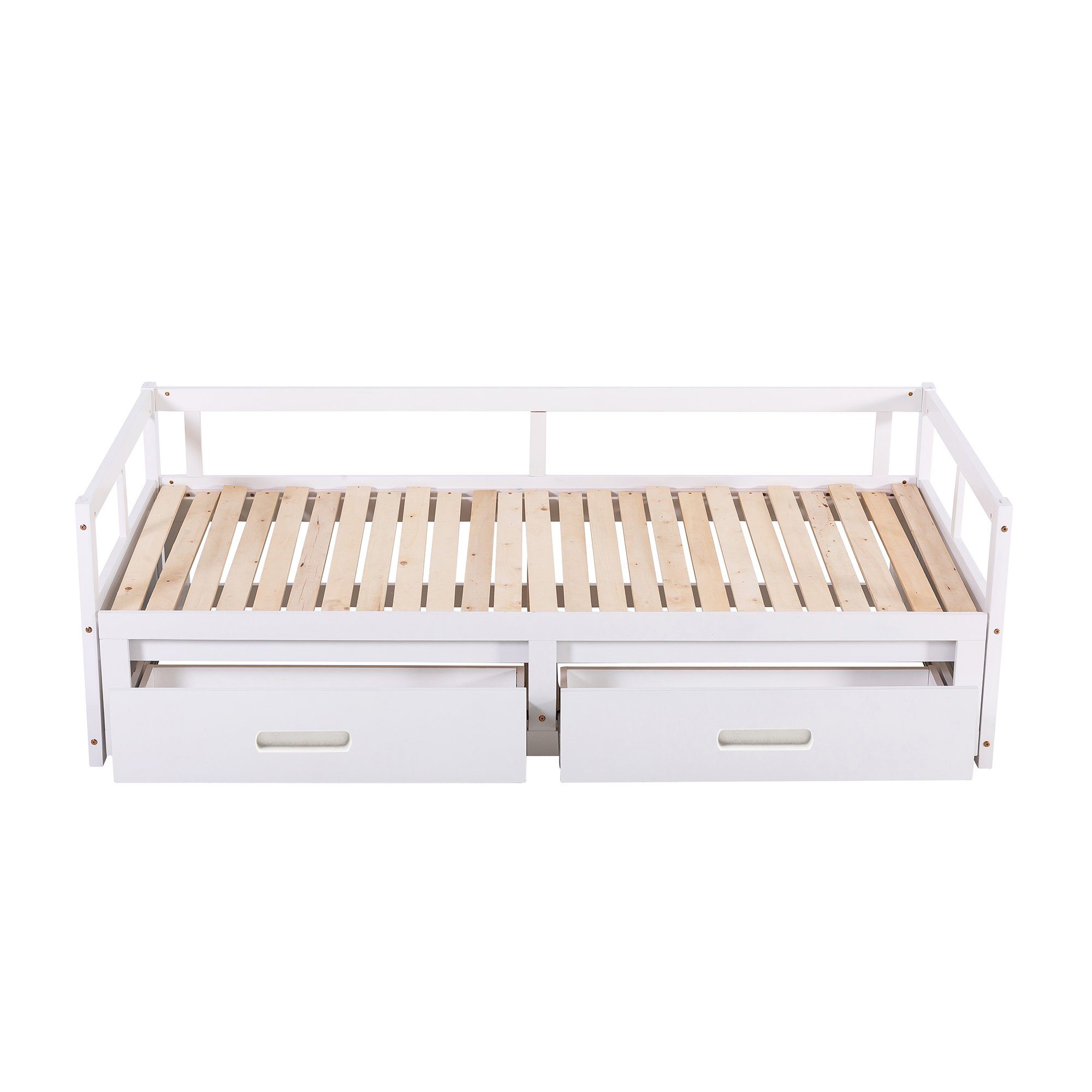 HAUSS SPLOE Schlafsofa Schlafsofa Holzbett Schiebebett Kinderbett Einzelbett Doppelbett, mit Relaxfunktion, Kiefernbett mit Stauraum