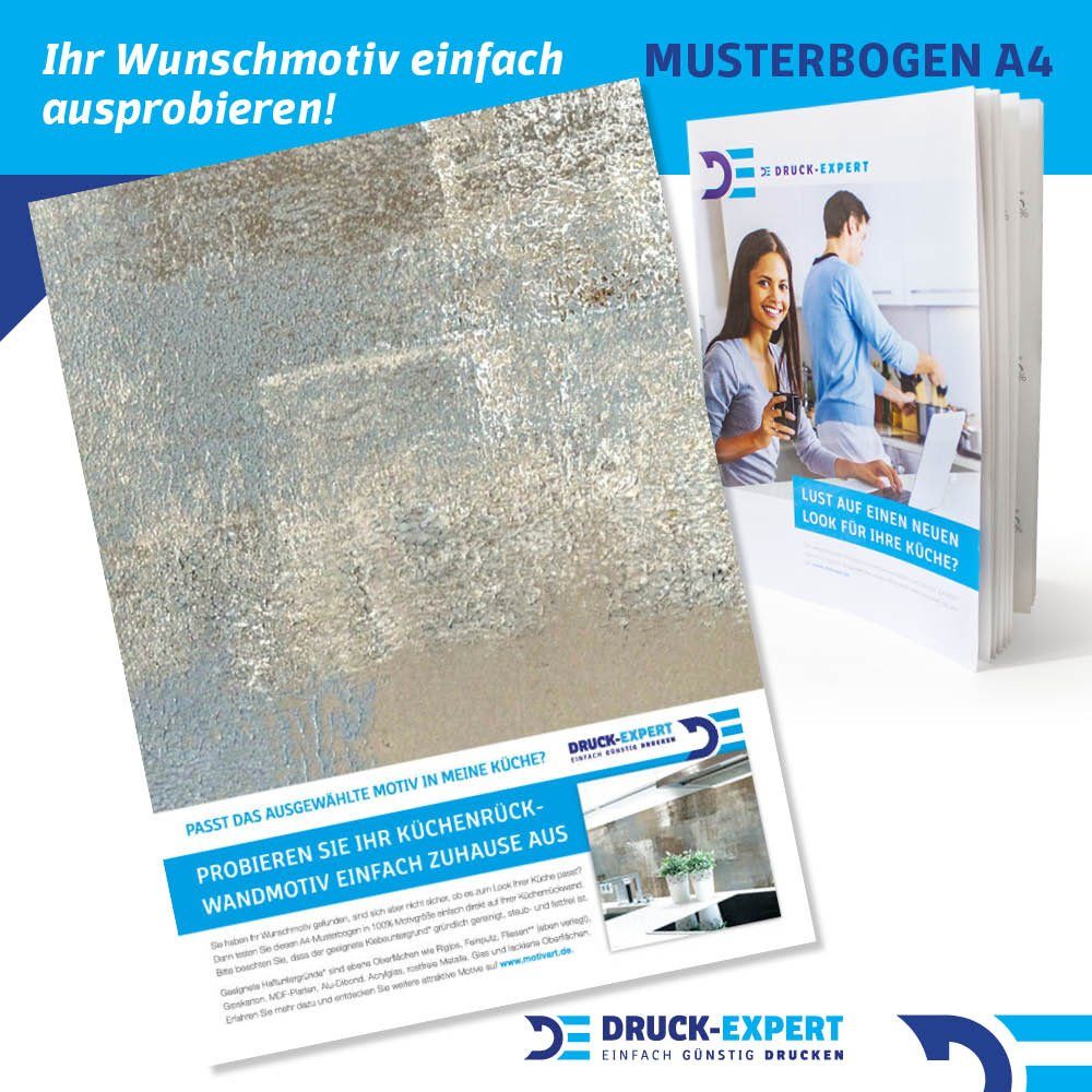 DRUCK-EXPERT Küchenrückwand Küchenrückwand Ethno Abstrakt Premium Hart-PVC 0,4 mm selbstklebend