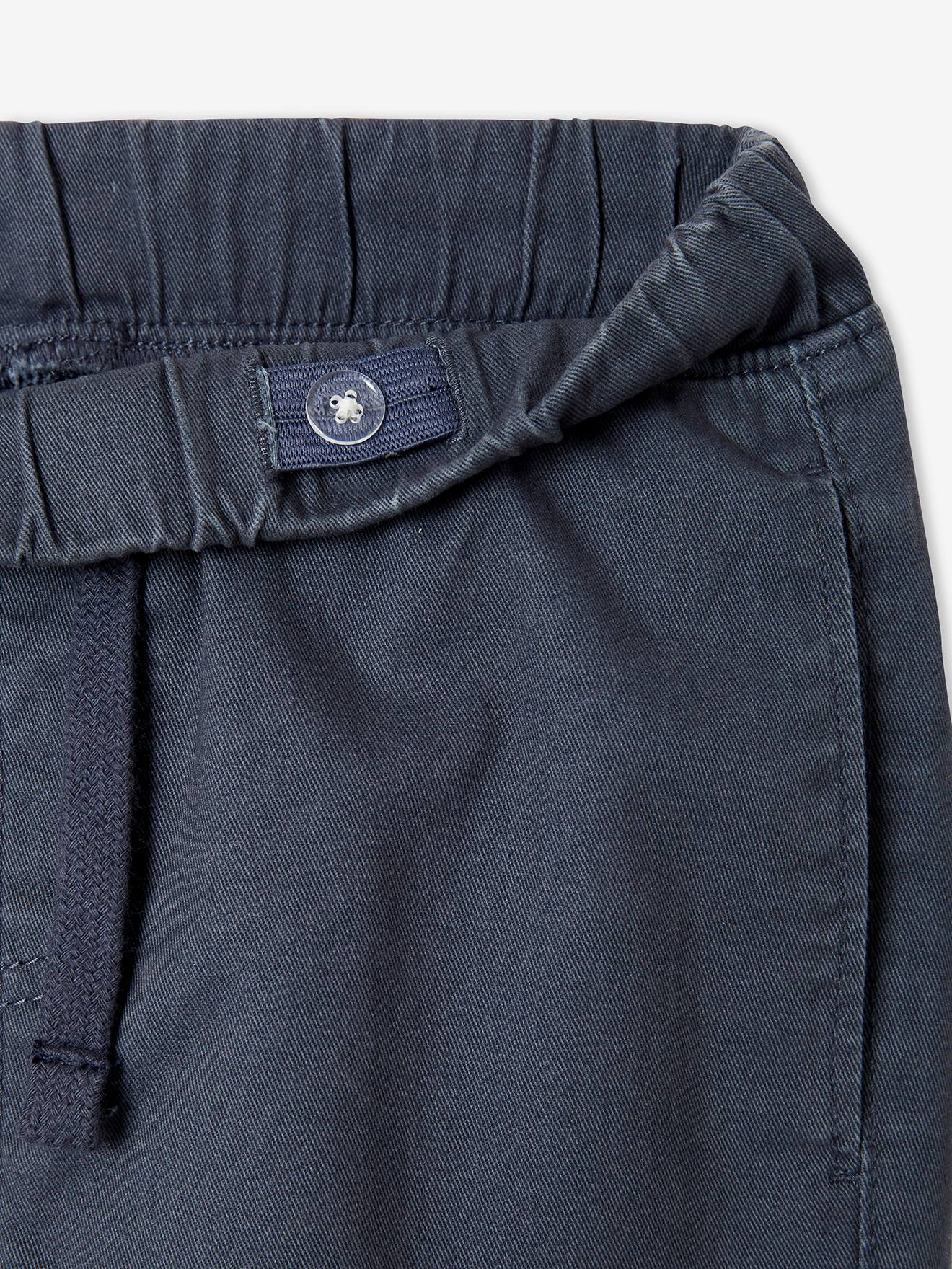 Pantalon battle garçon facile à enfiler navy