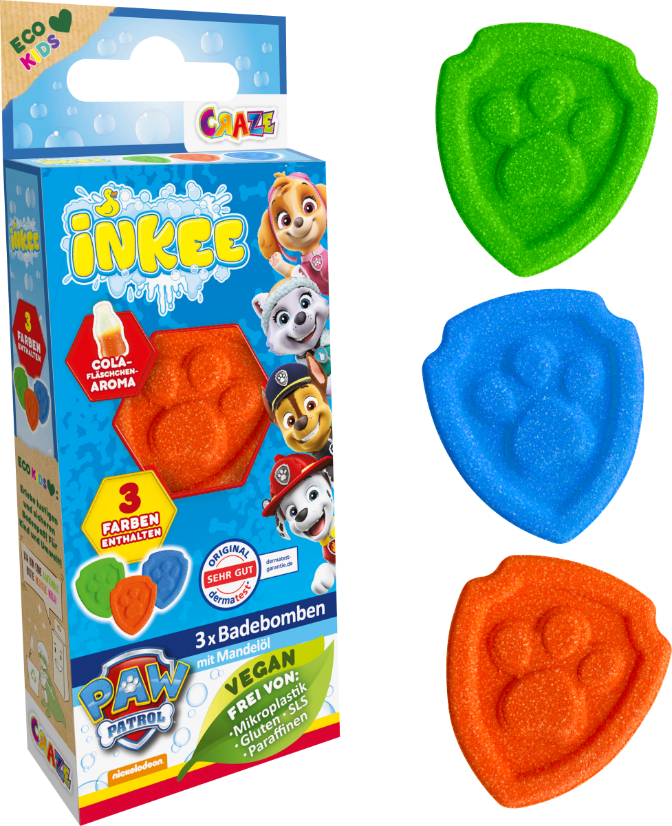 Kinder Badezusatz Fizzer Paw Patrol, 3 St