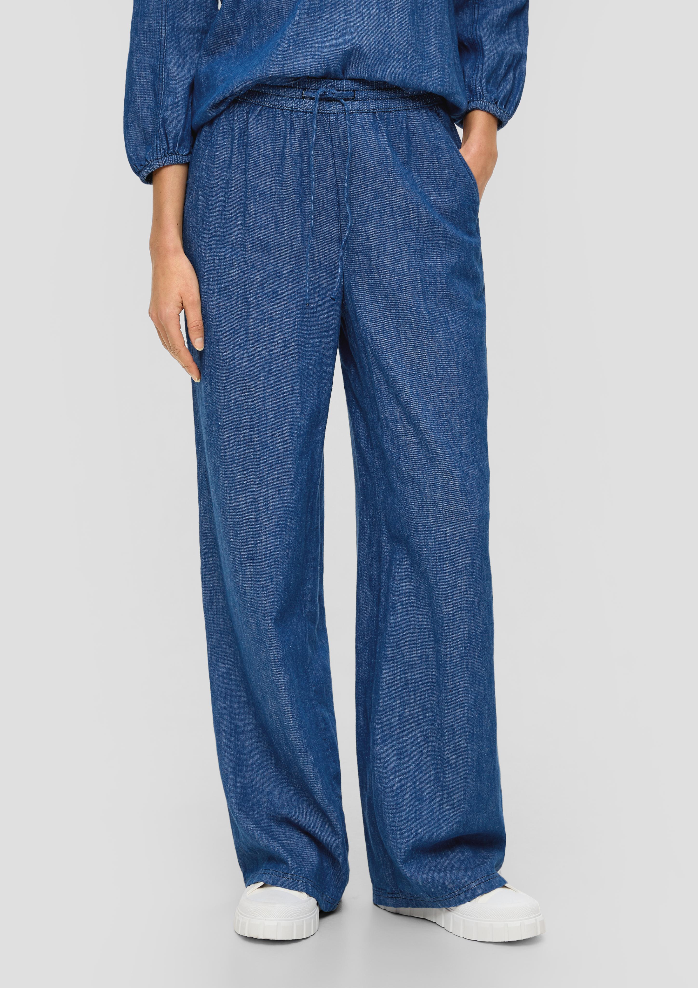 Relaxed: Twillhose mit Wide leg  2142310-58Y6