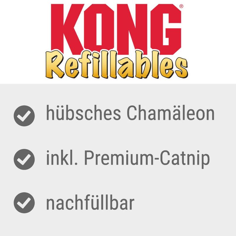 KONG Refillables Katzenspielzeug Chameleon