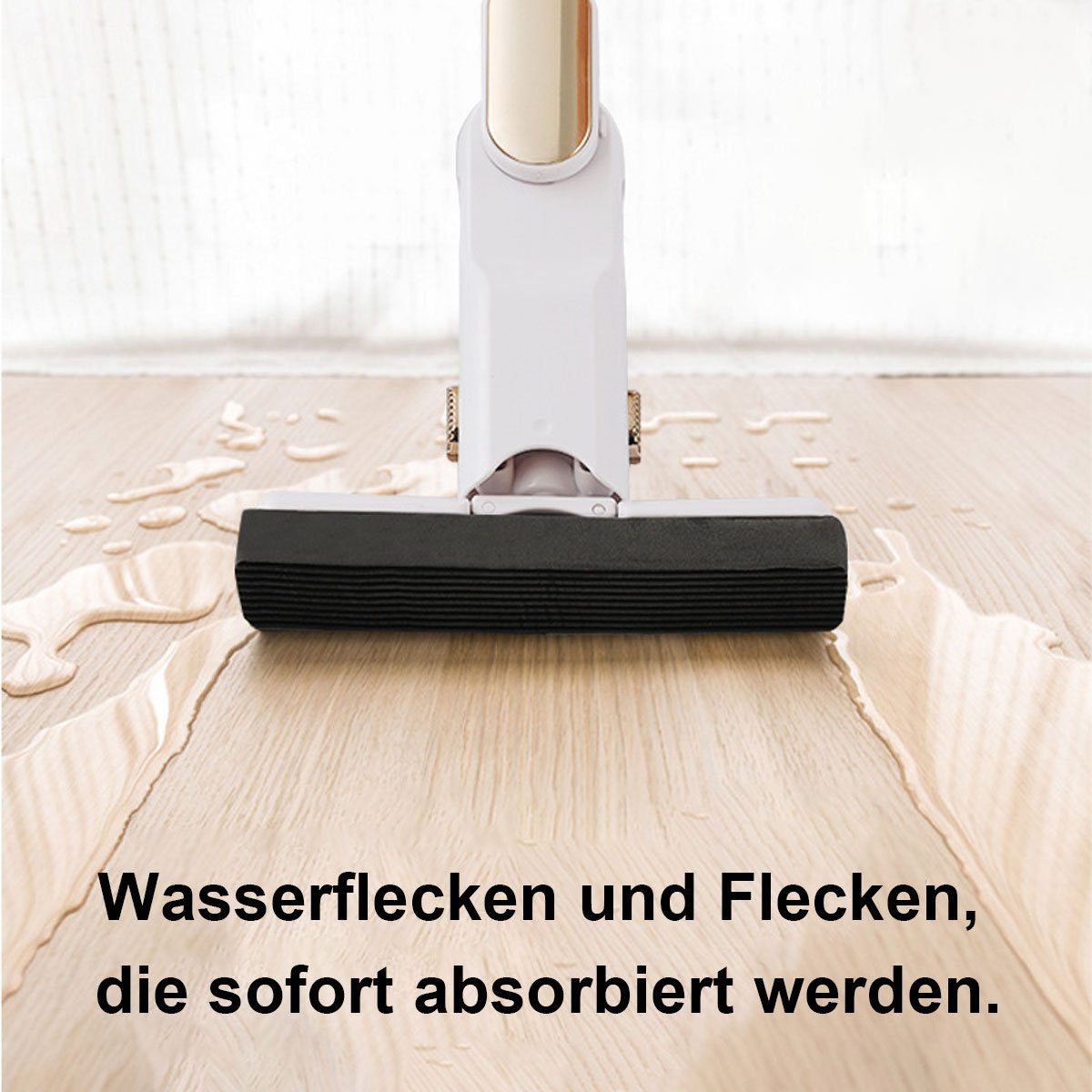 Welikera Wischmopp Mini-Moppe mit 2 Schwammkopf, Teleskop-Design 156 mm-270mm