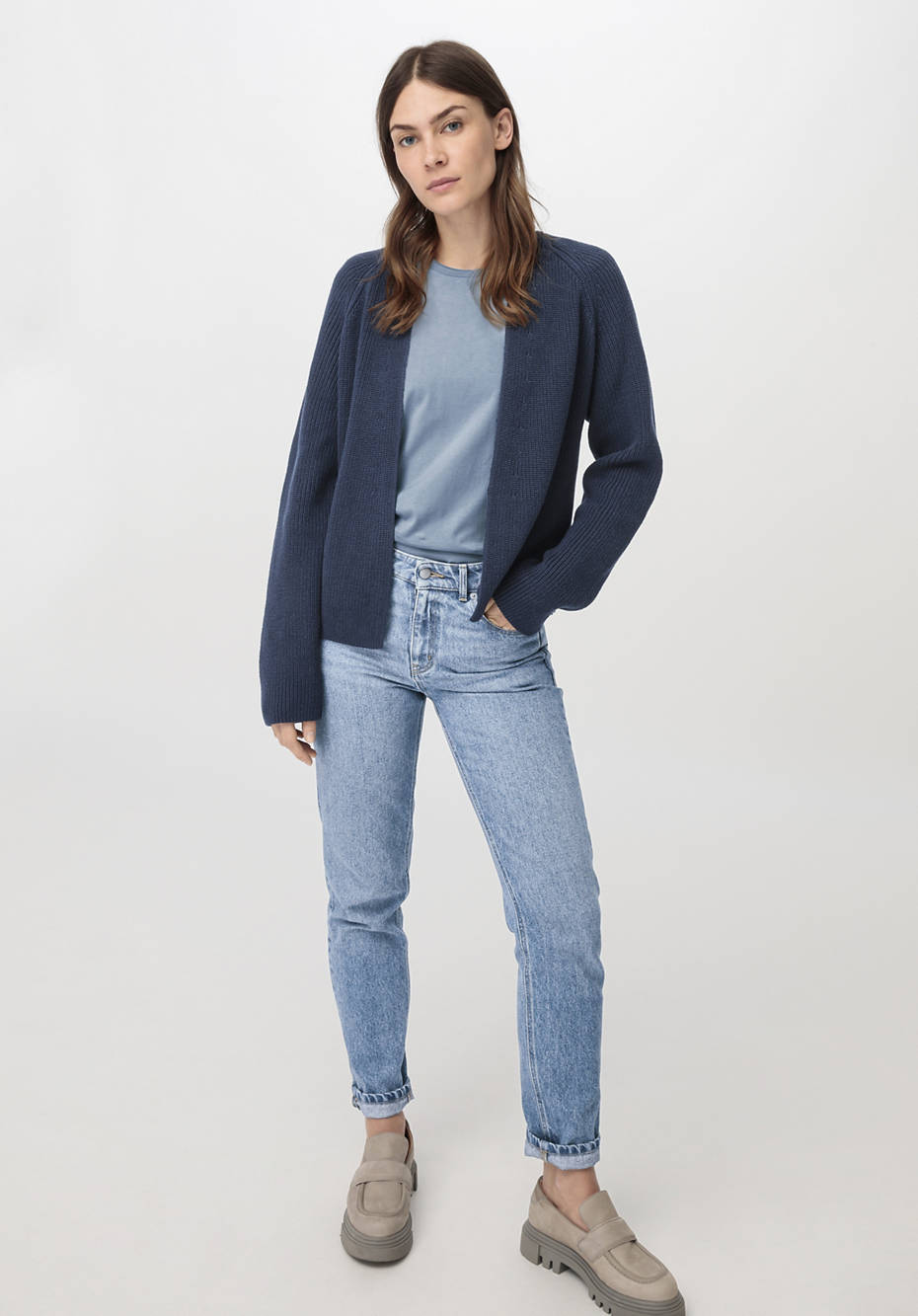 Strickjacke aus reiner Bio-Baumwolle