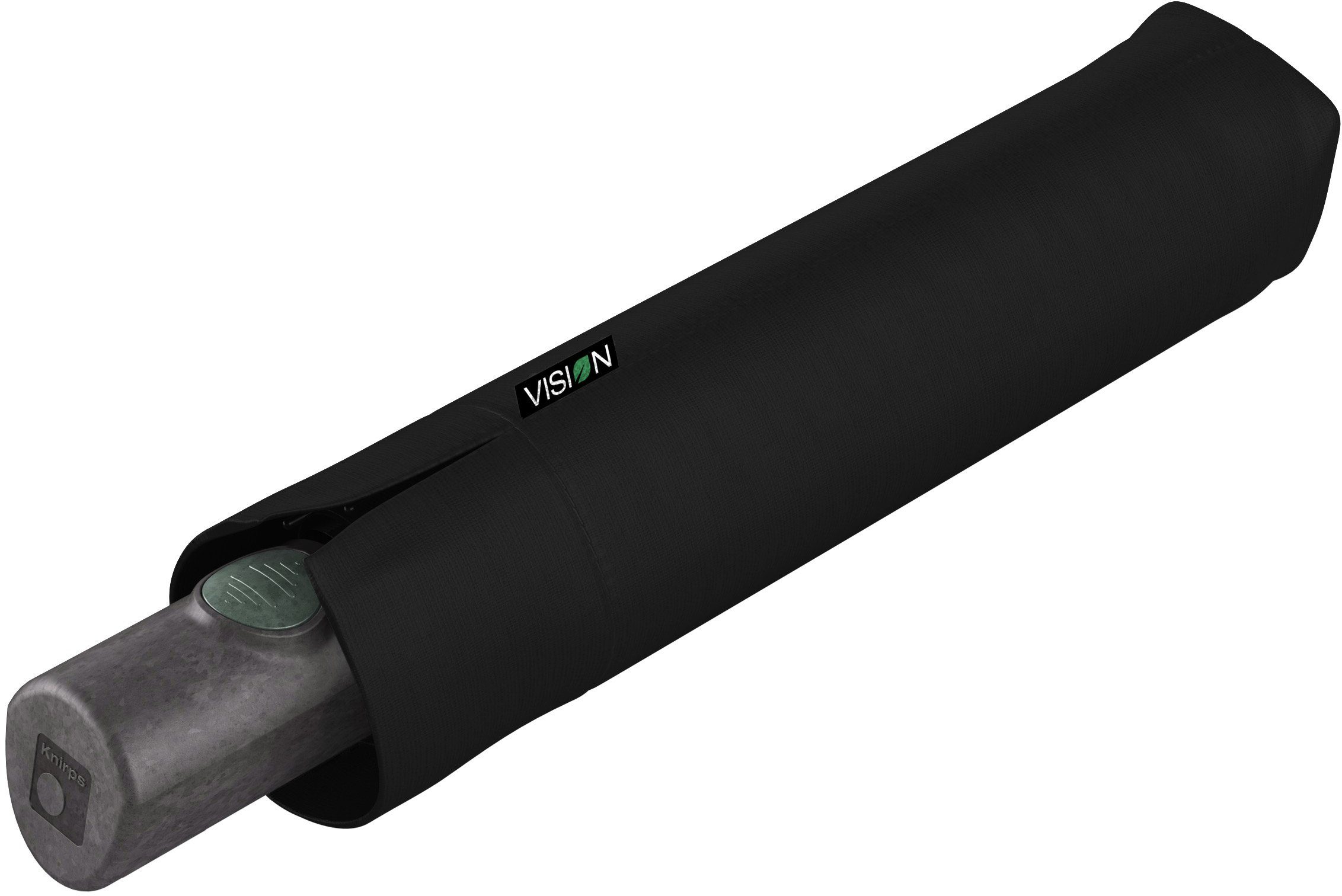 Knirps® Taschenregenschirm Vision Duomatic, Root, Schirmdach aus recyceltem PET