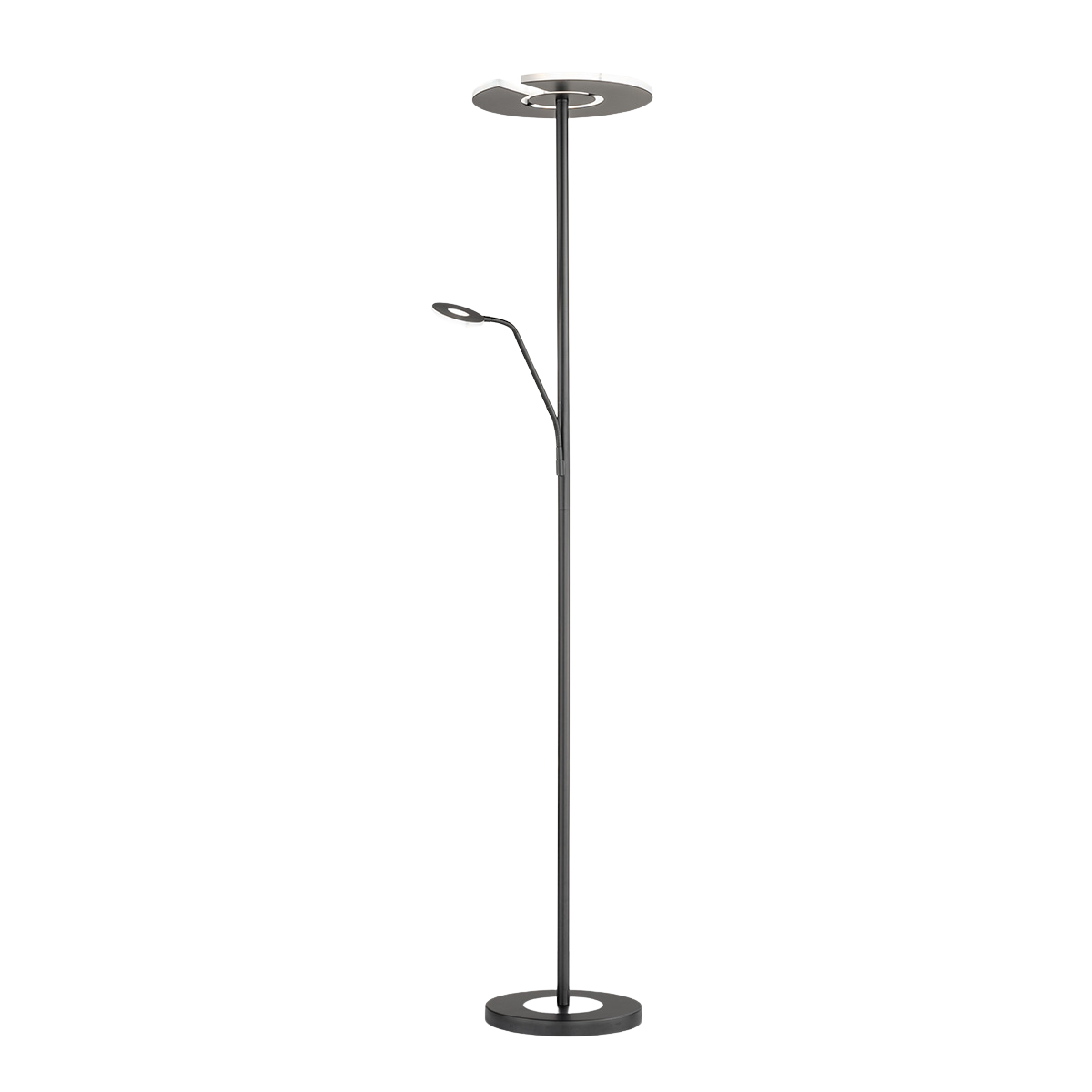Fischer & Honsel 2-flg LED Fluter Dent-TW Schwarz