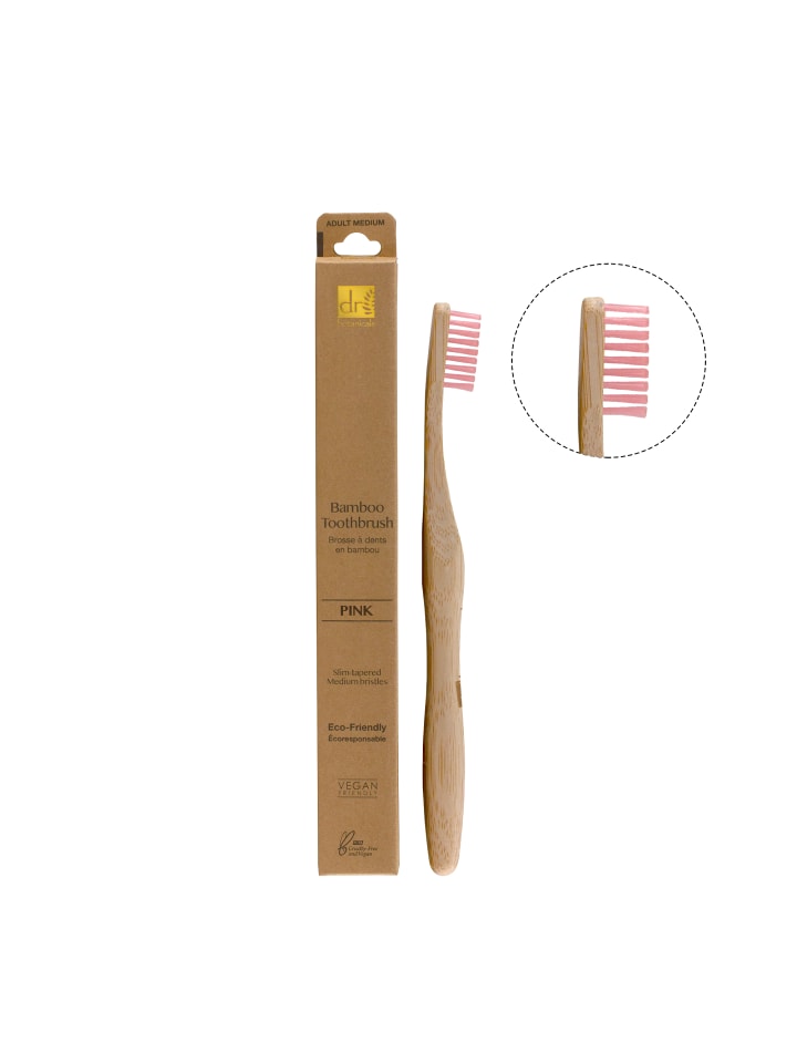 Dr Botanicals Bambuszahnbürste - Pink günstig kaufen onesize