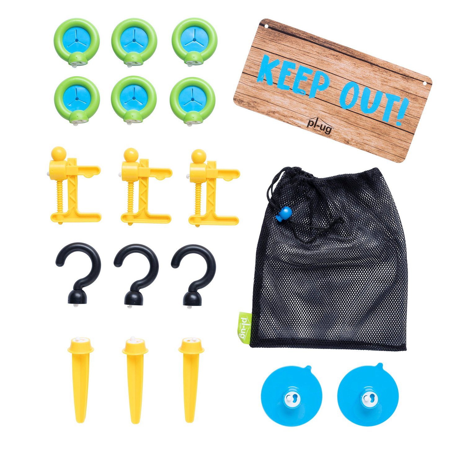 shadesofhome Hängehöhle Höhlenbau-Set Zelt-Kit Extra 19 teilig (19 St)