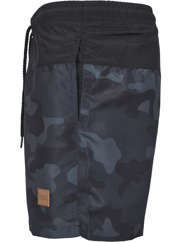 Urban Classics Urban Classics Badeshorts in blk/darkcamo günstig kaufen