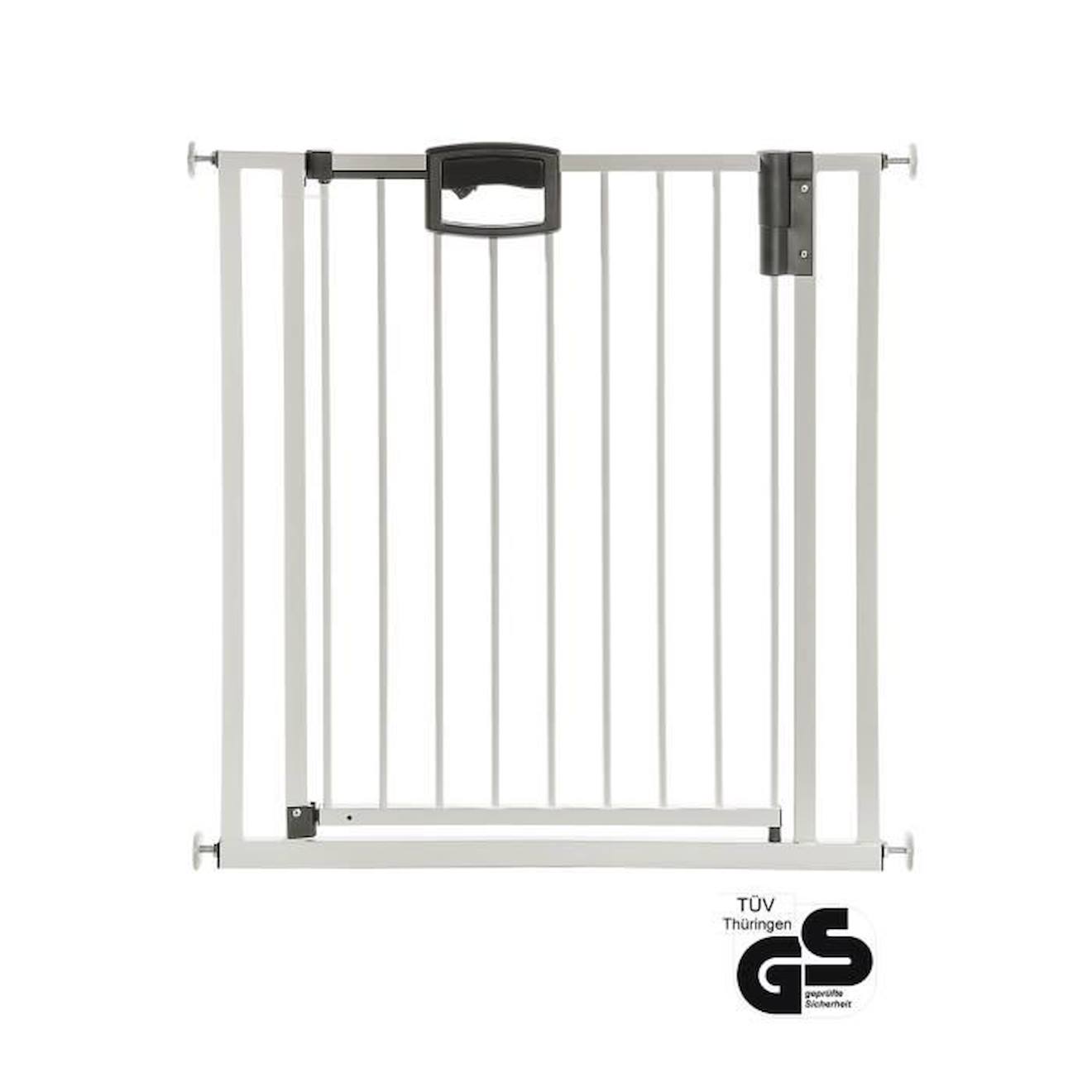 Barrière de porte et d'escalier Easylock Plus en métal à fixer par pression 80,5 cm
