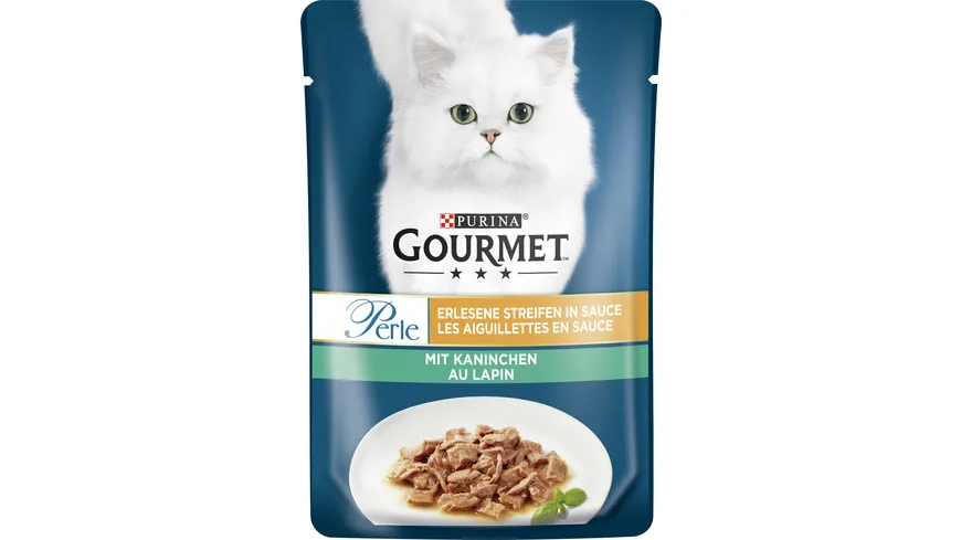 PURINA GOURMET Perle Erlesene Streifen mit Kaninchen 85 g