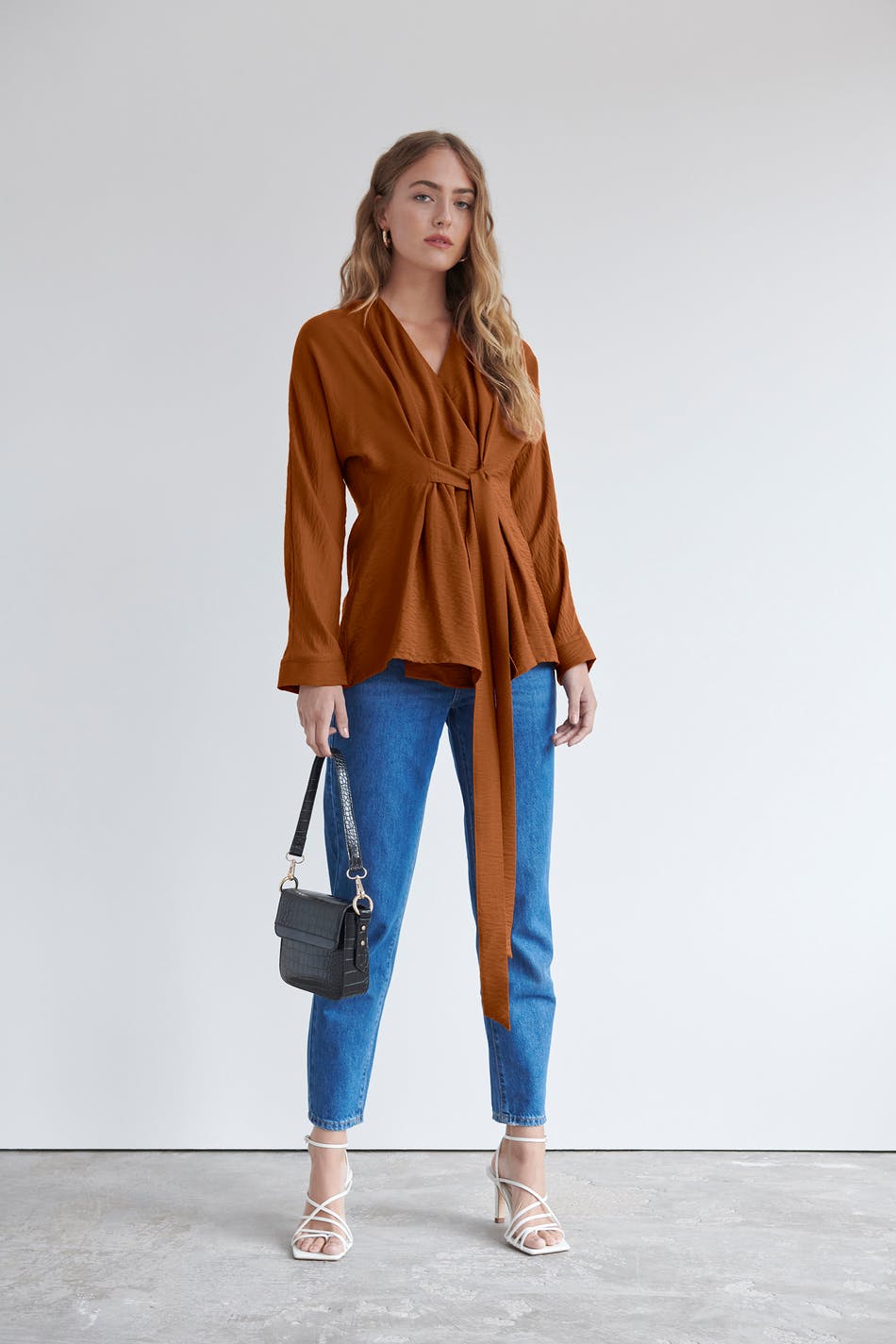 Jackie tie blouse