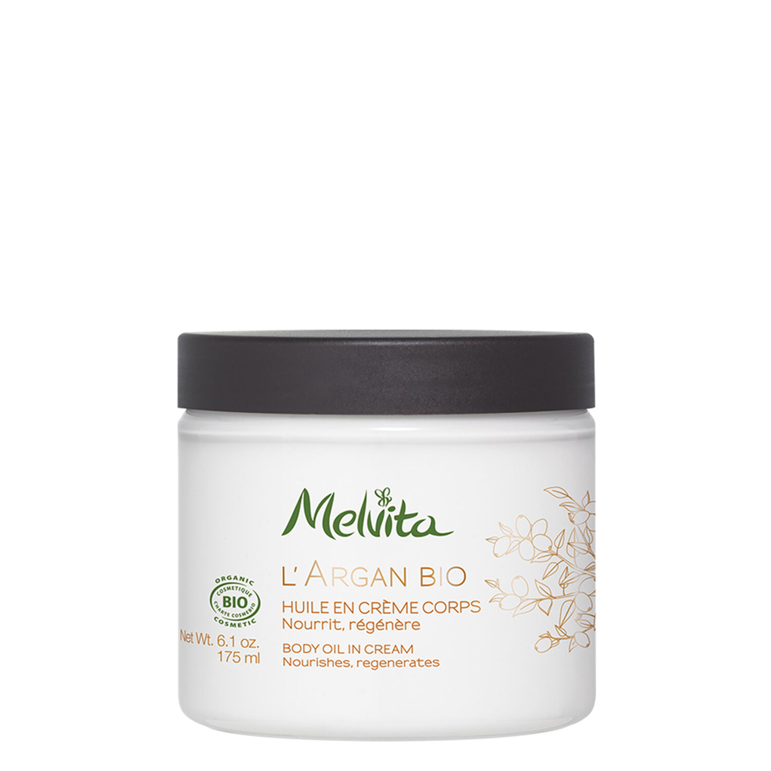 Melvita L'Argan Bio Huile en Crème Corps 175 ml