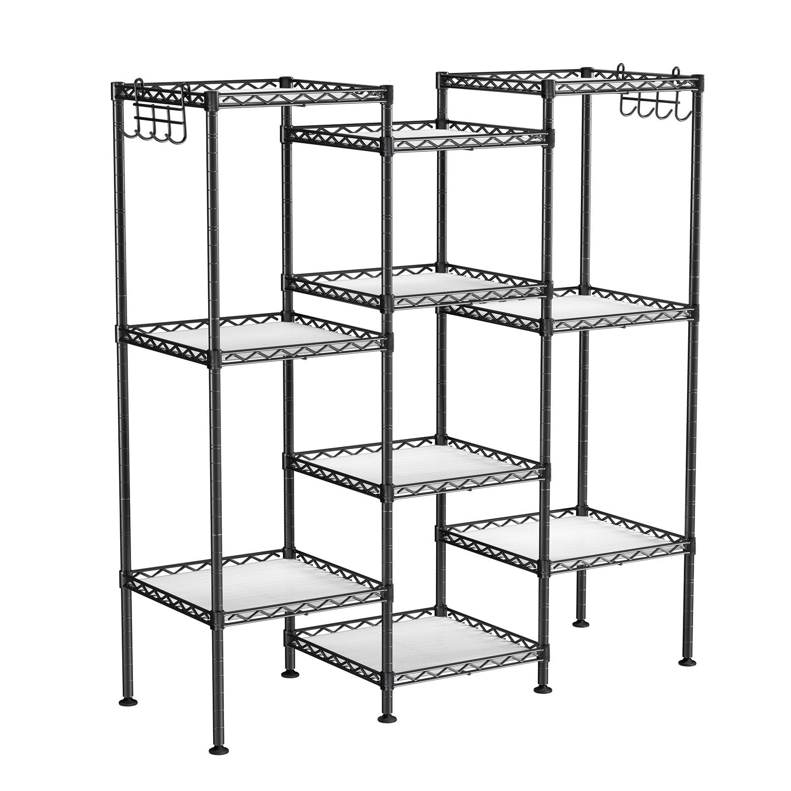 SONGMICS Badregal Standregal, mit 5 PP-Platten, abnehmbare Haken