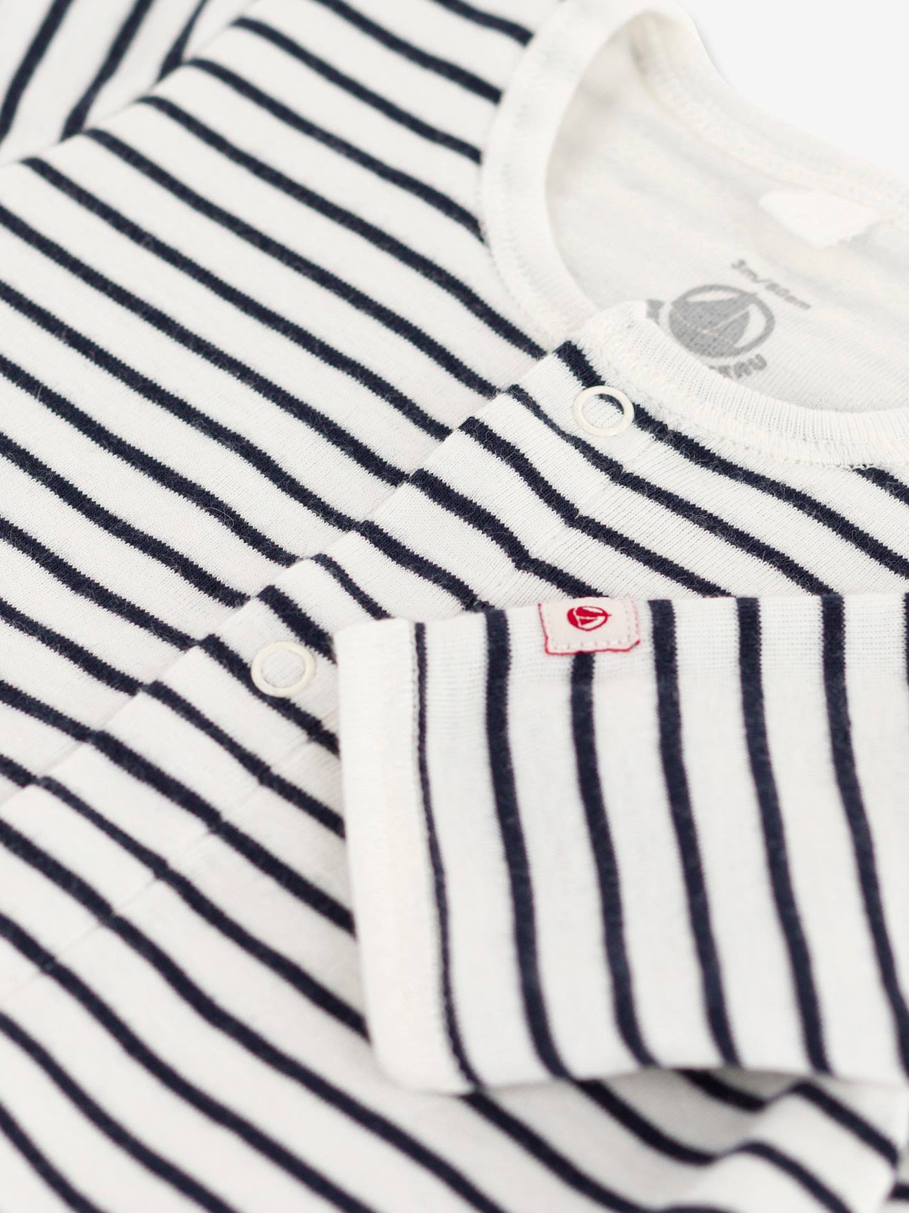 Bodyjama en coton bio PETIT BATEAU blanc