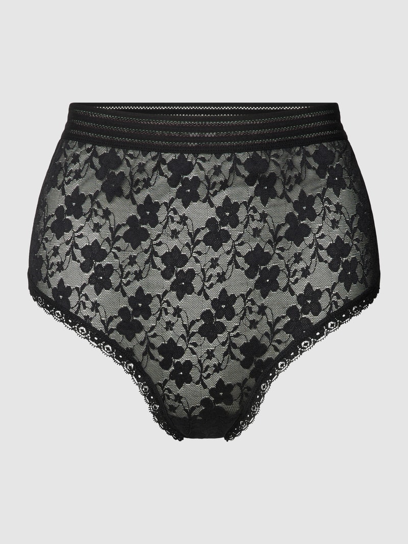 Umstands-Pantie mit Spitzenbesatz Modell 'HAILEE' in schwarz