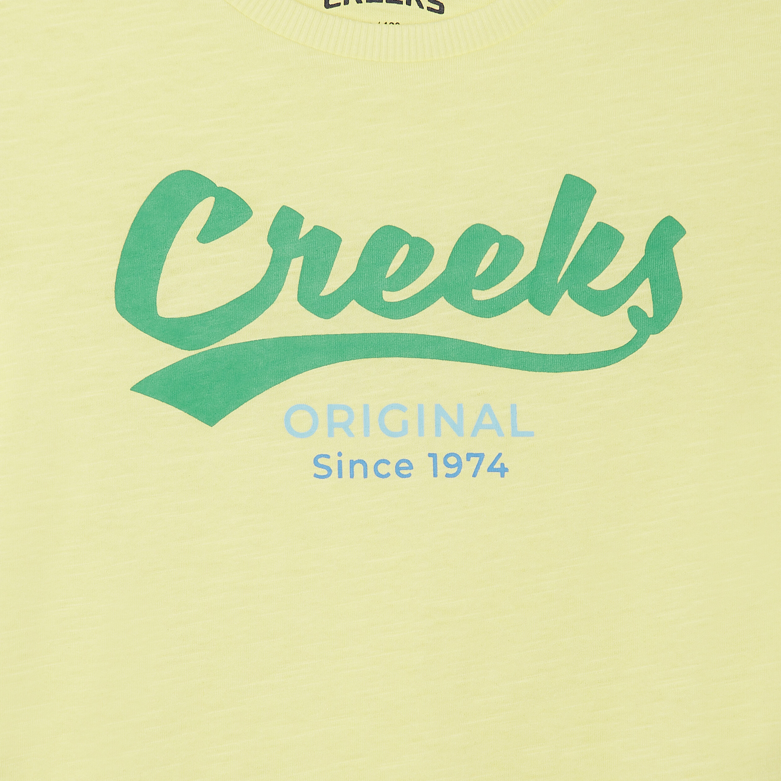 T-shirt manches courtes Creeks jaune garçon | La Halle