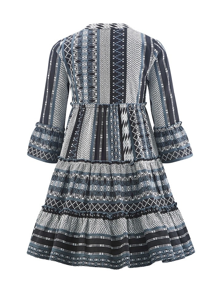 happy girls by Eisend Kleid in Dunkelblau/ Weiß günstig kaufen