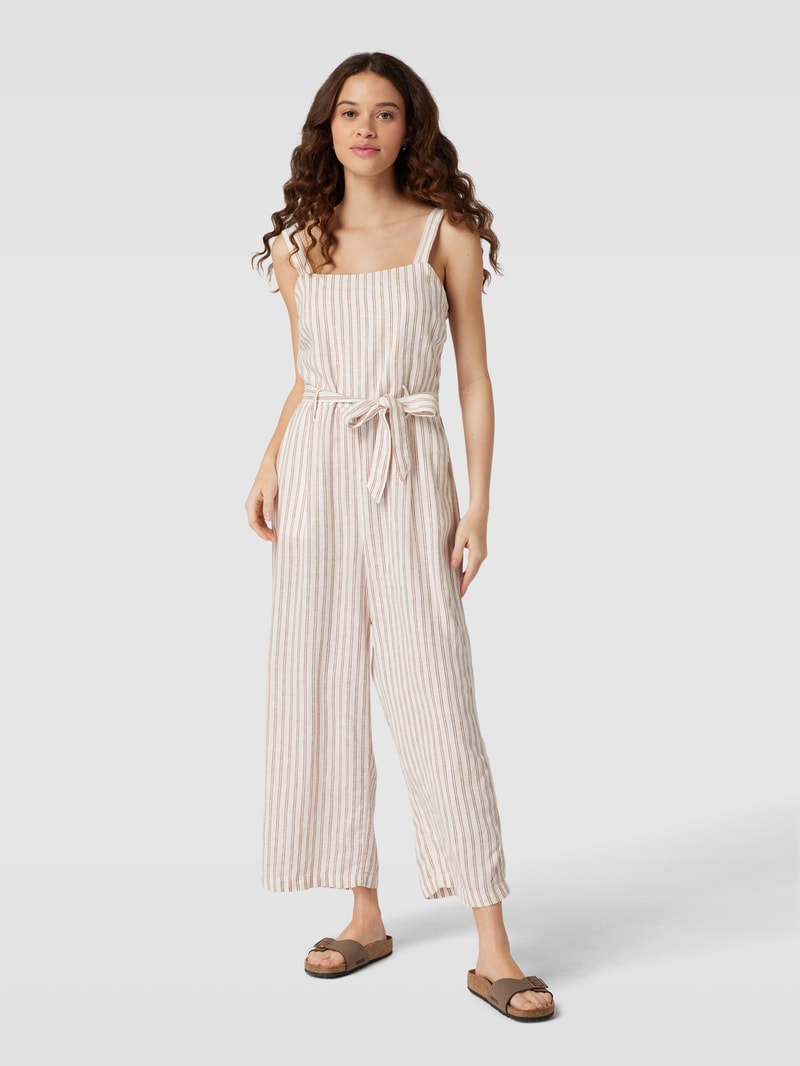 Jumpsuit mit Streifenmuster Modell 'CANYON' in sand