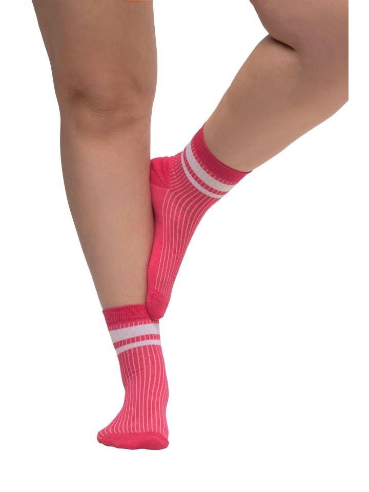 Ulla Popken Socken in hibiskuspink günstig kaufen onesize