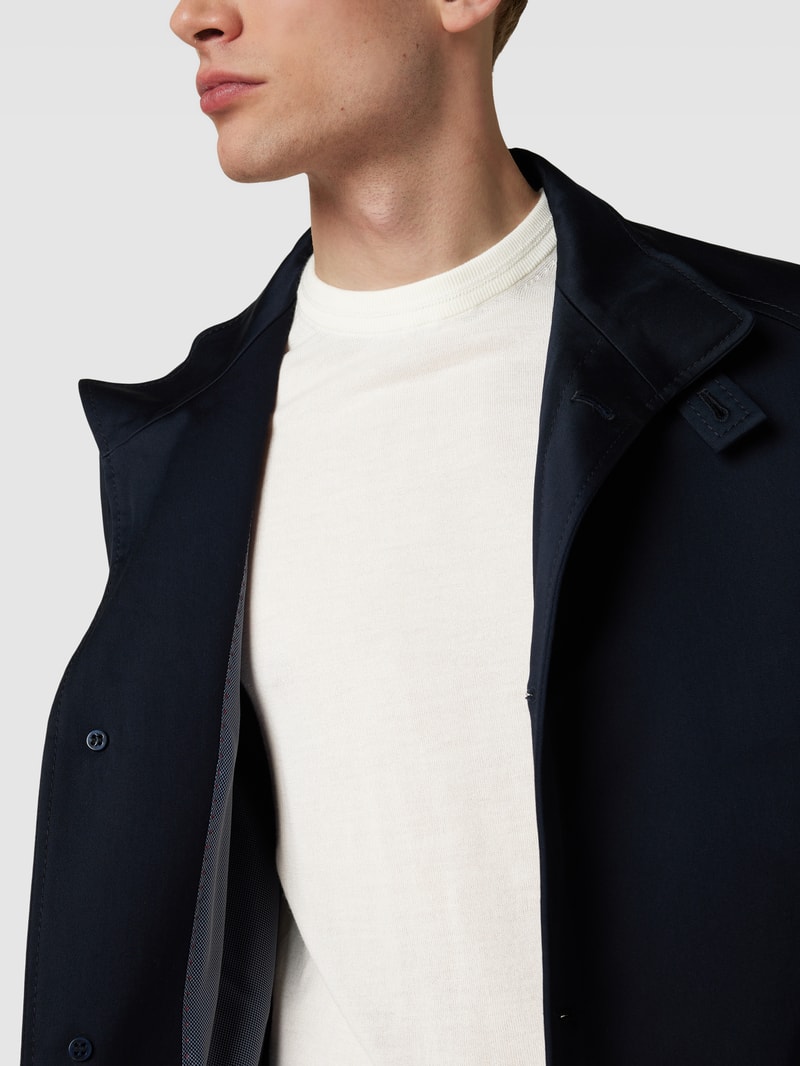Wollpullover mit Label-Stitching und Seide-Anteil in offwhite