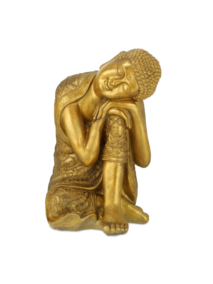 relaxdays Buddha-Figur in Gold günstig kaufen onesize