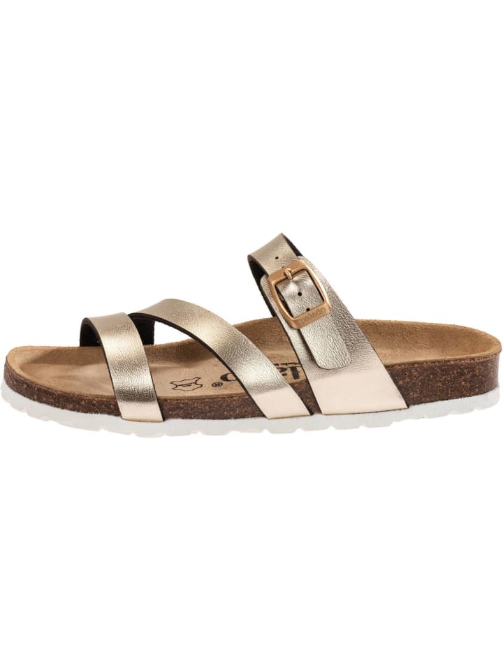 palado Pantoletten in gold metallic günstig kaufen