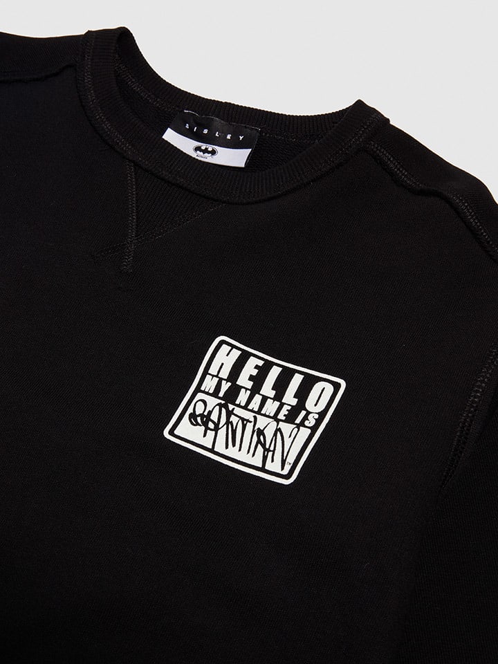 Sisley Sweatshirt in Schwarz/ Bunt günstig kaufen