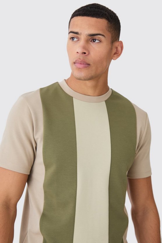 Smartes Slim-Fit Colorblock T-Shirt