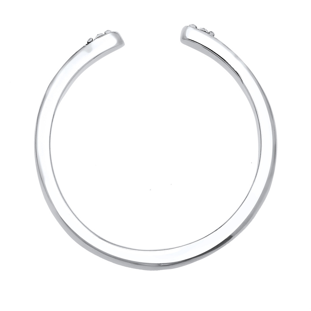 Elli Elli Bague Minimal Geo Kristalle 925 Silber Bague