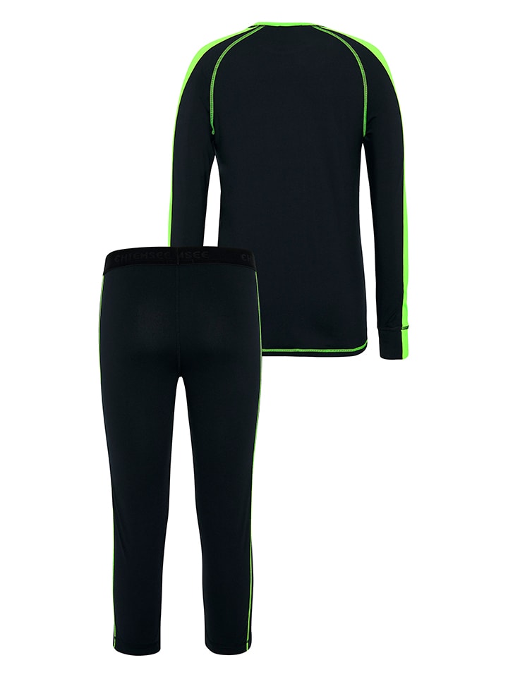 Chiemsee 2tlg. Sportwäsche-Set in Schwarz/ Grün günstig kaufen