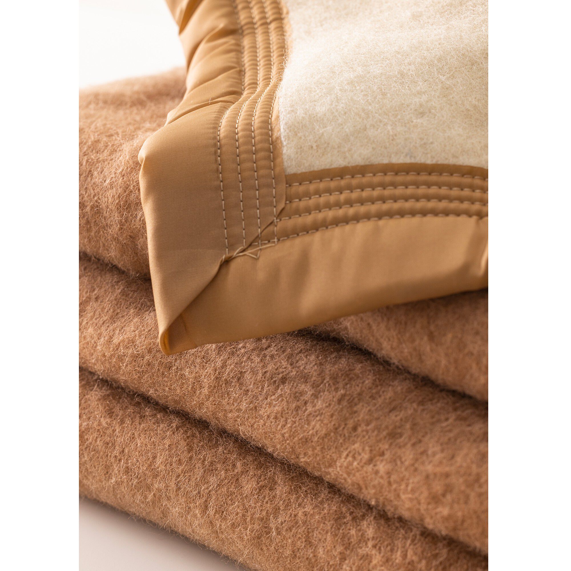Couverture bicolore laine 800g/m2