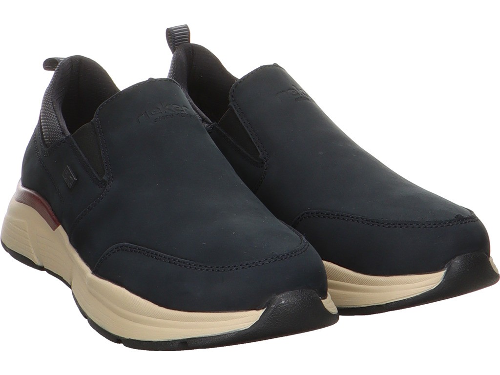 RIEKER Freizeit Schnürer blau HWK Herren Halbschuhe