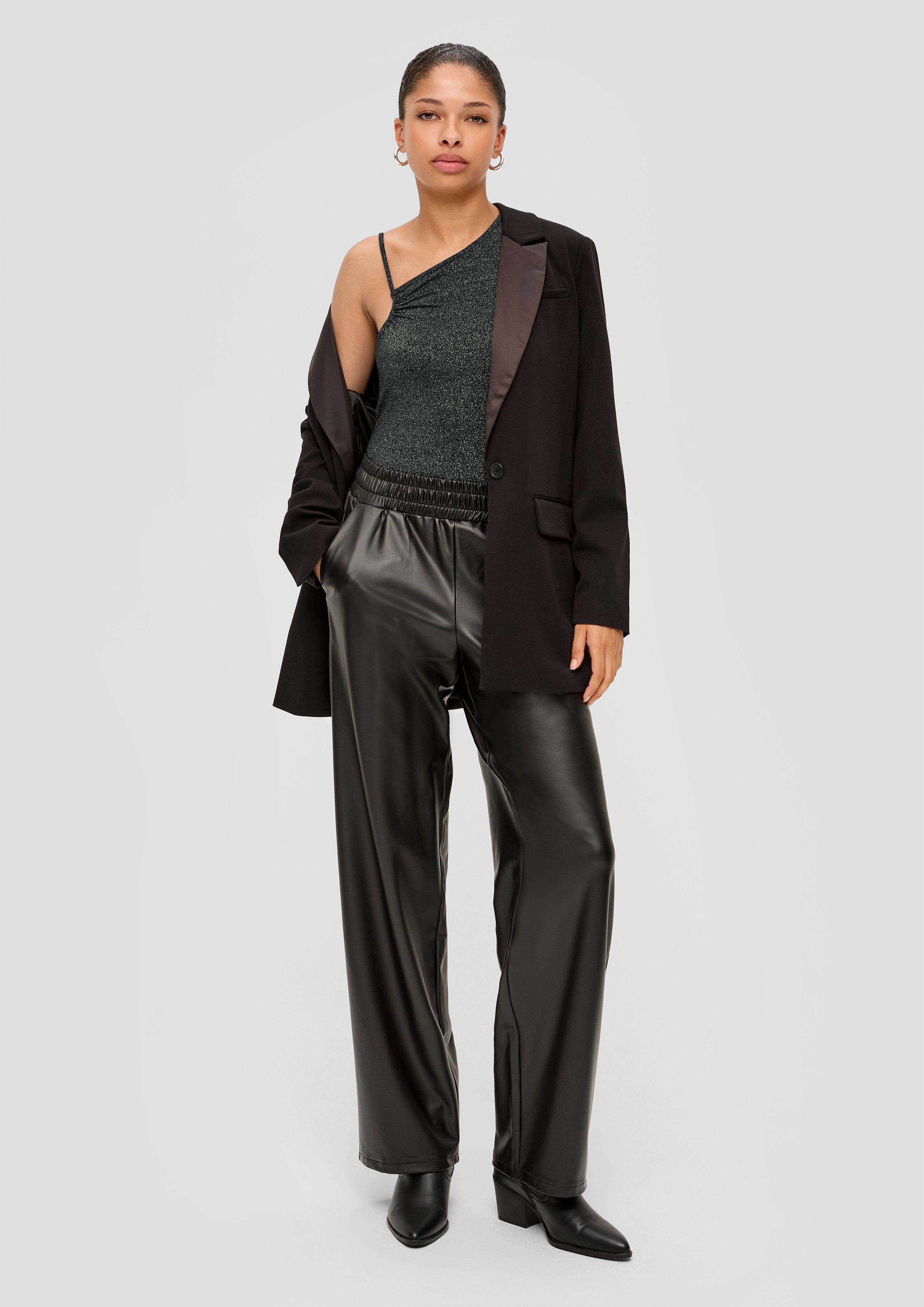 Glitzer-Top mit asymmetrischem Ausschnitt  2138331-9999