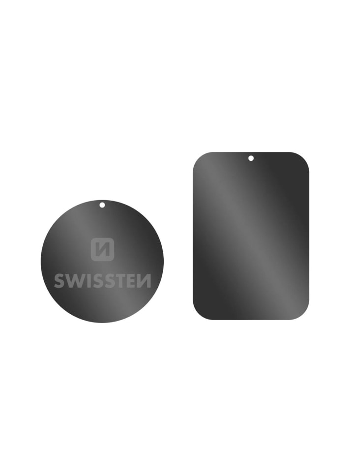 Swissten Metallplatten für Magnethalterungen mit 3M-Kleber für Smartphones in schwarz günstig kaufen 20 cm