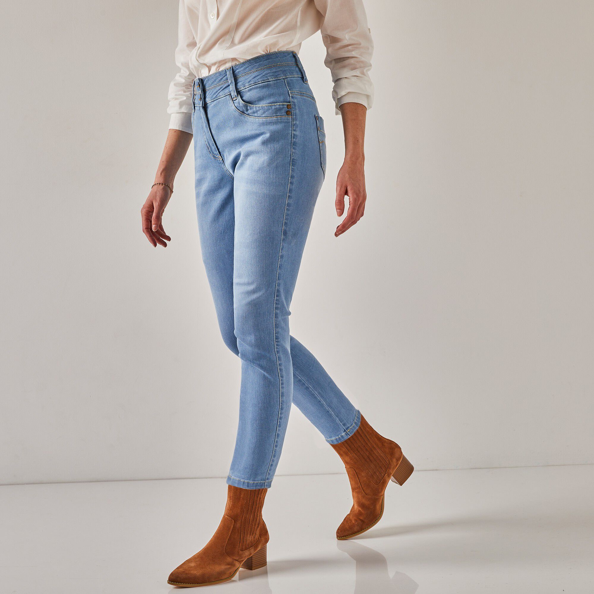 Jean 7/8ème fuselé stretch