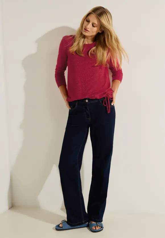 CECIL Cosy Melange Langarmshirt