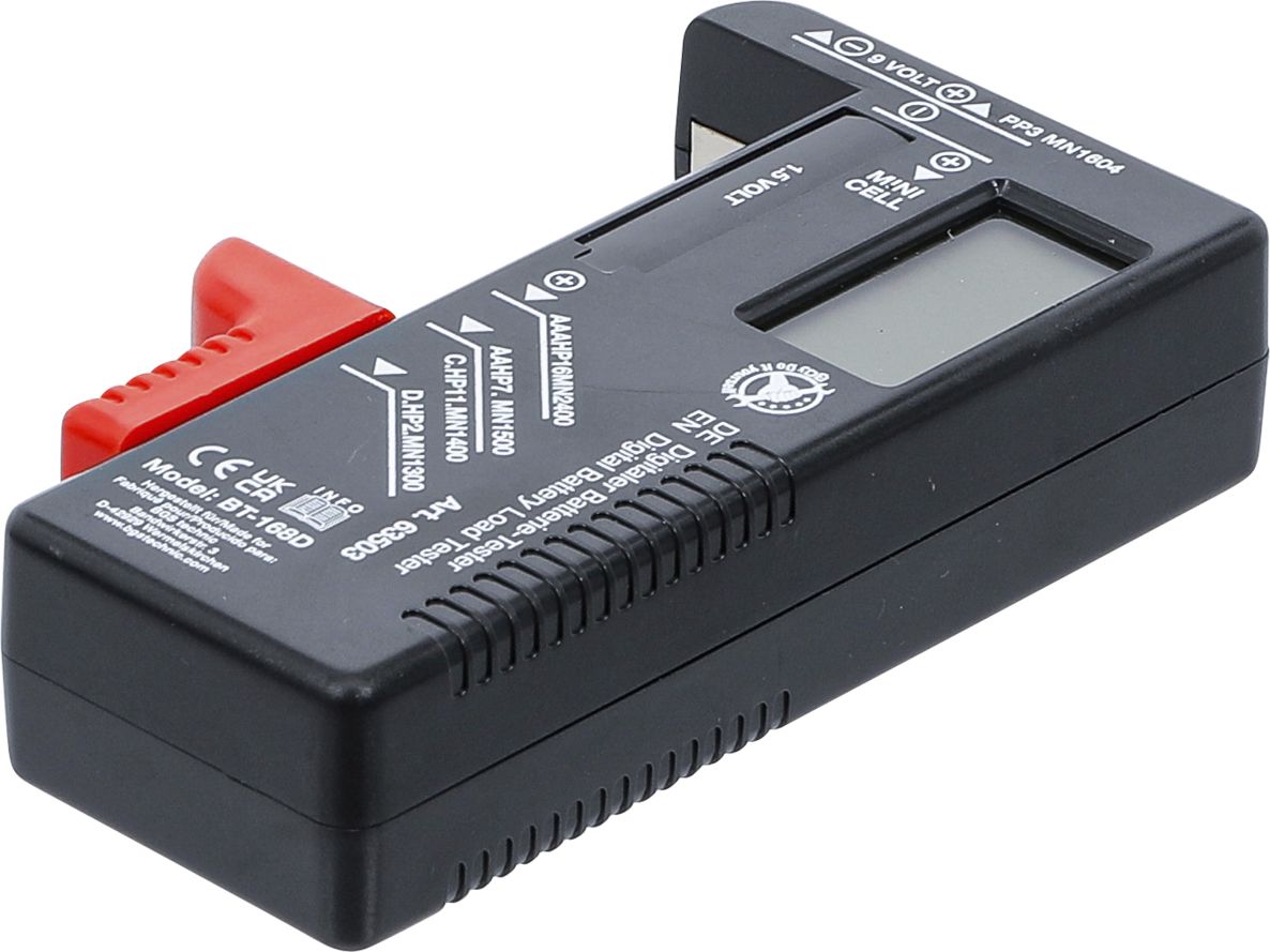 BGS Do It Yourself 63503 Digitaler Batterietester 1,5 V / 9 V