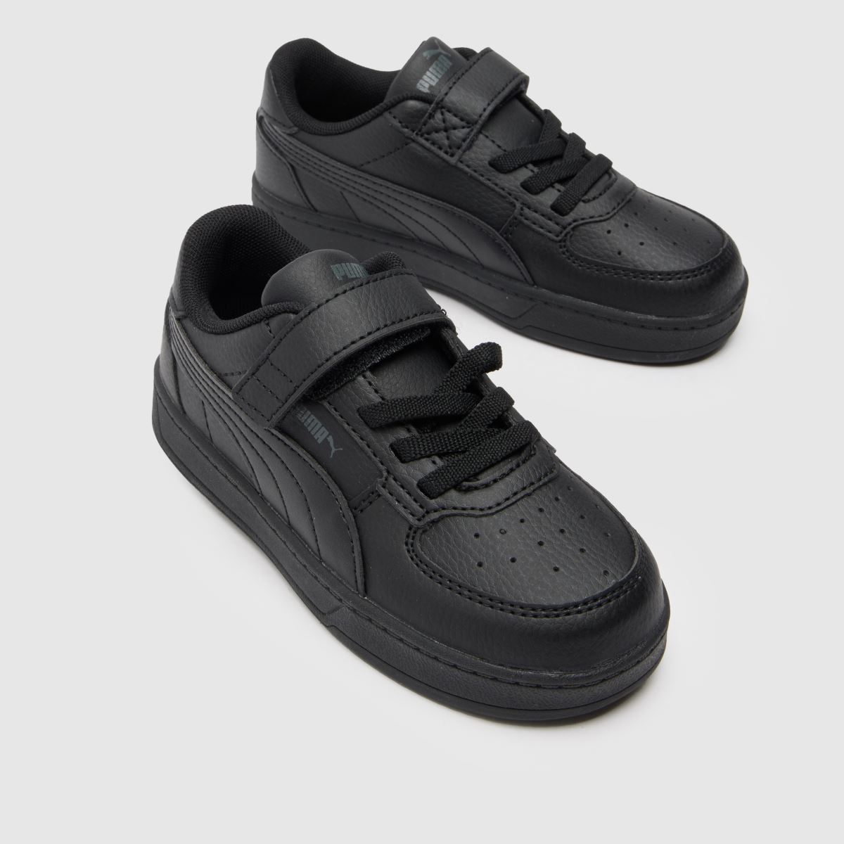 PUMA svarta Caven 2.0 småbarnsskor